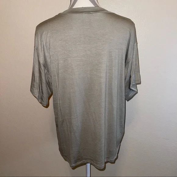 Green & Pink “Mama” Floral Botanical Leaf Graphic Short Sleeve Tee Shirt - Picture 8 of 11